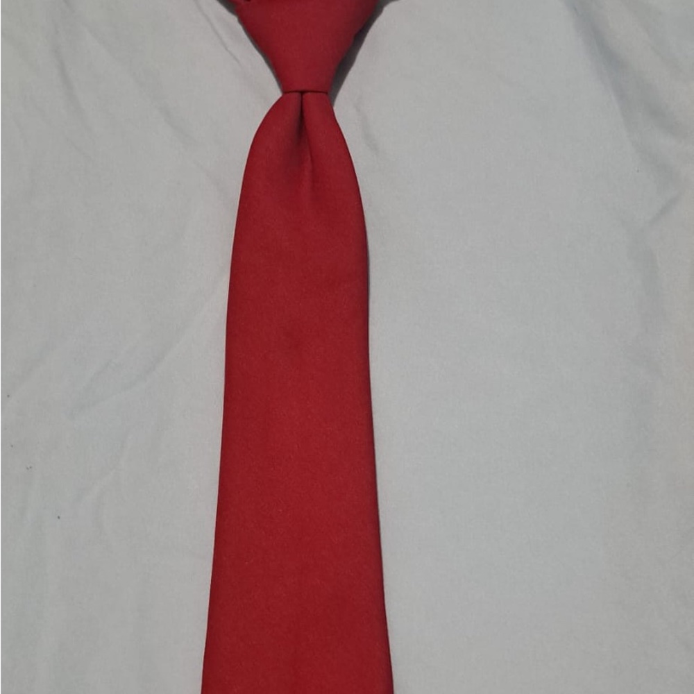 French Toast Boys’ Red Clip-On Tie – School / Formal